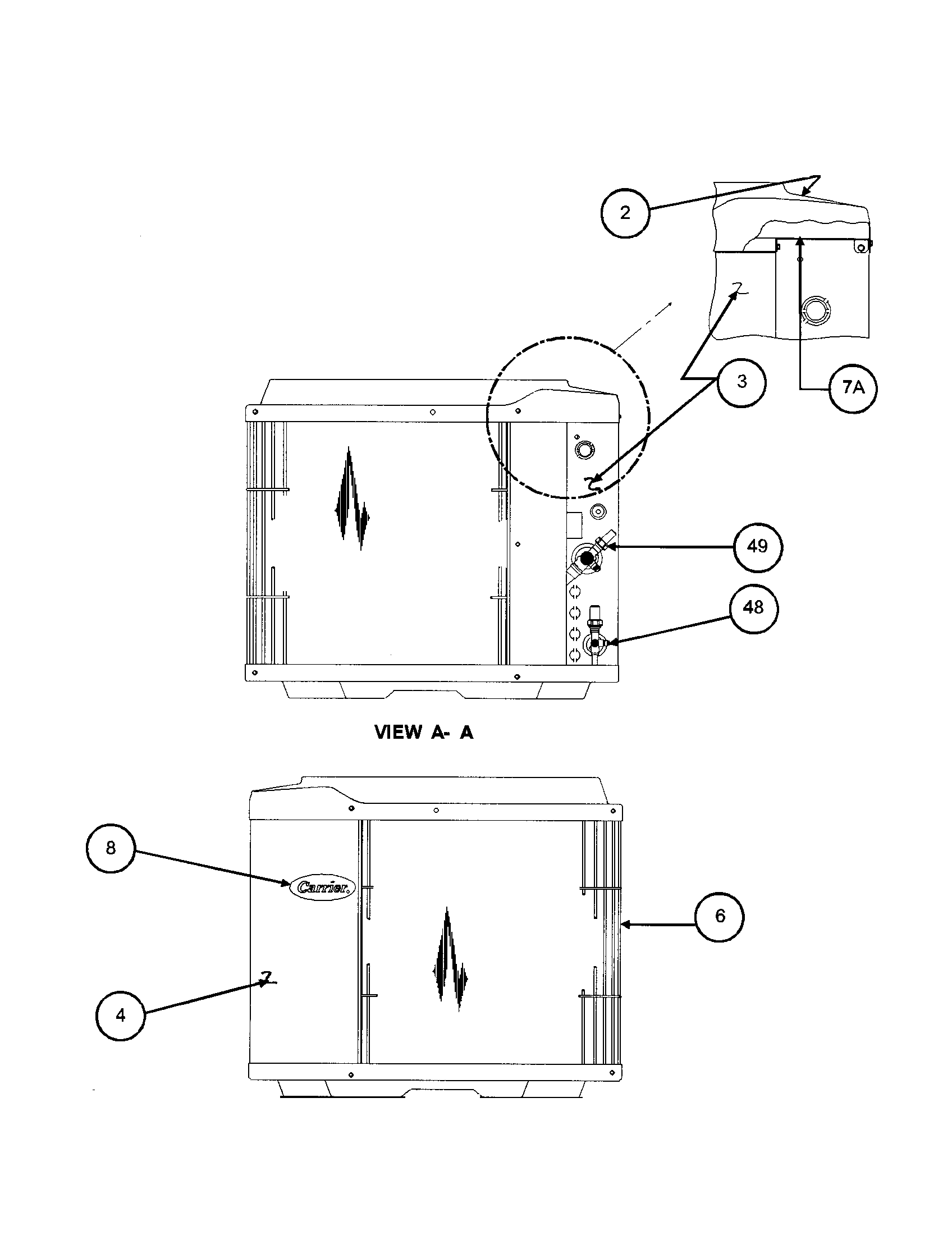 Service panel/inlet grille