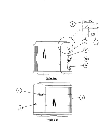 Inlet grille/service panel