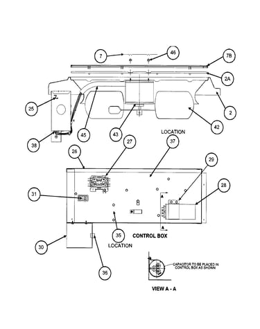 Control box/motor/fan blade
