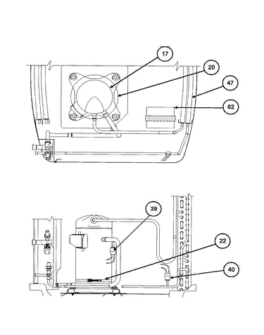Compressor/condenser coil