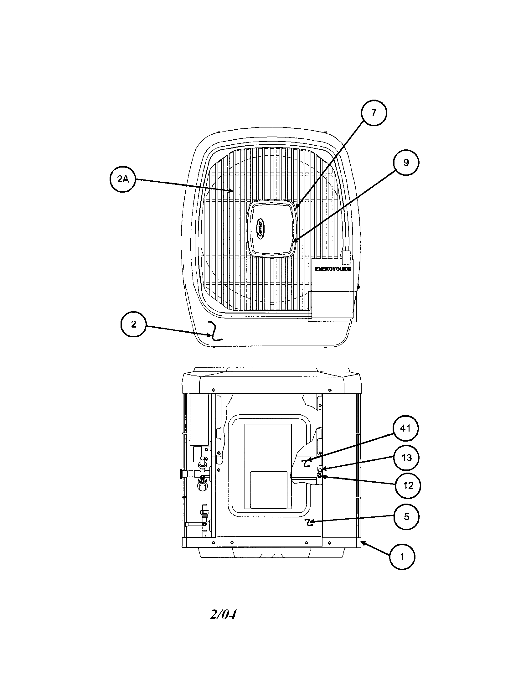 Outlet grille/top cover