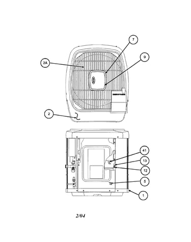 Outlet grille/top cover