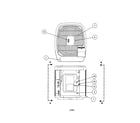 Carrier 38TRA036 SERIES340 outlet grille/top cover diagram