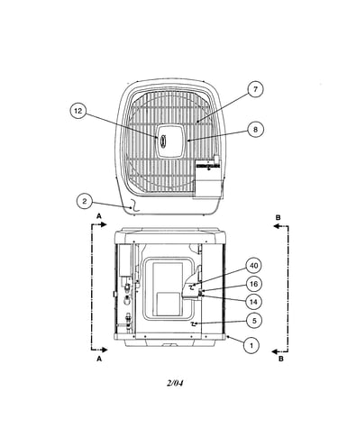 Outlet grille/top cover