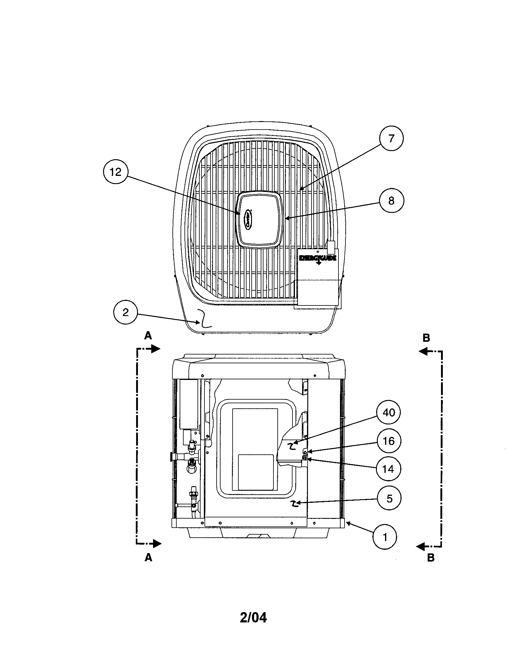 Outlet grille / top cover