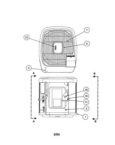 Outlet grille / top cover