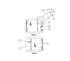 Carrier 38TRA042 SERIES340 inlet grille / service panel diagram