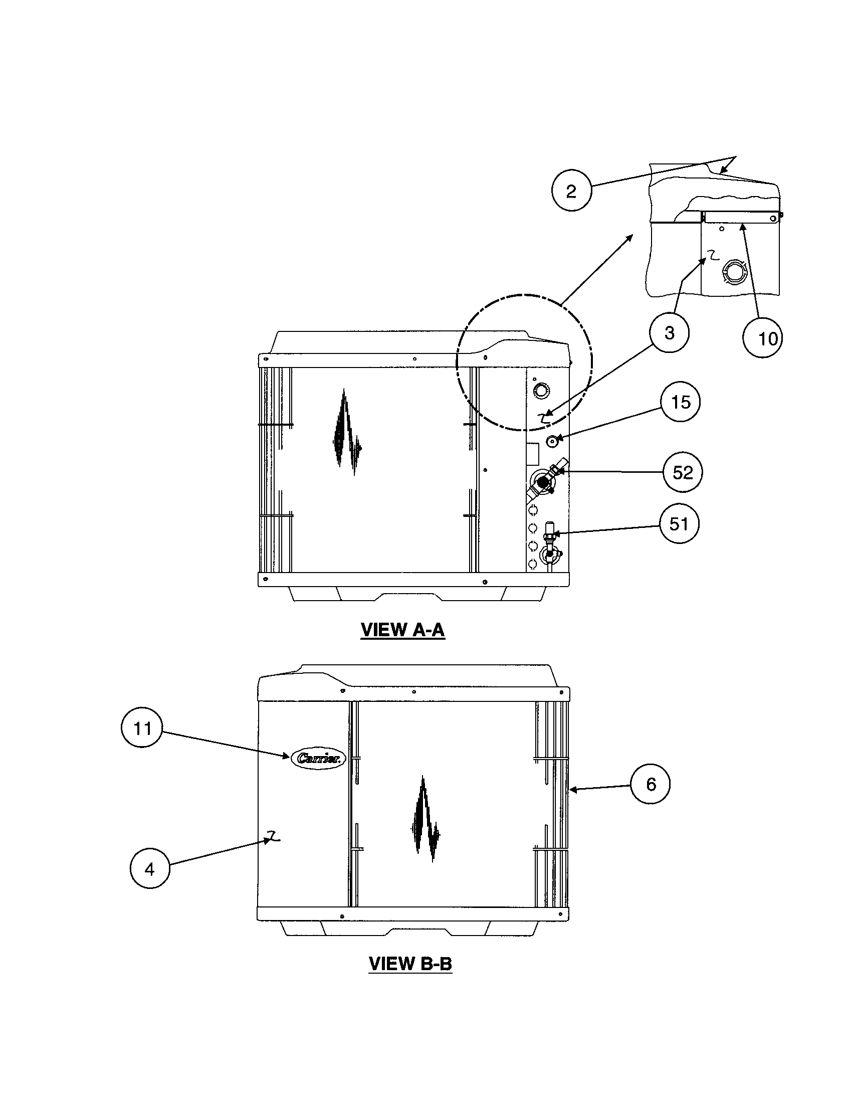 Inlet grille / service panel