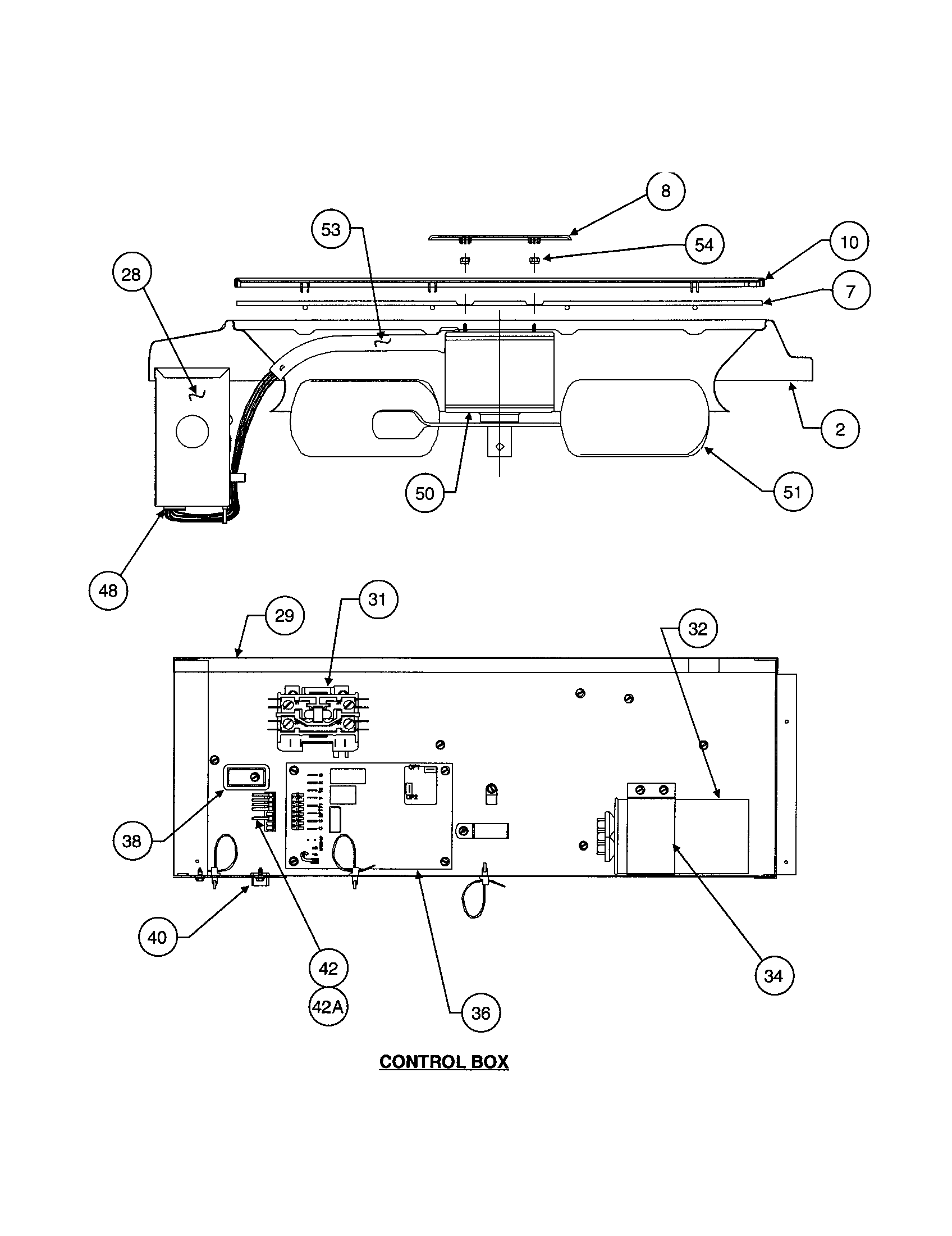 Control box / fan blade