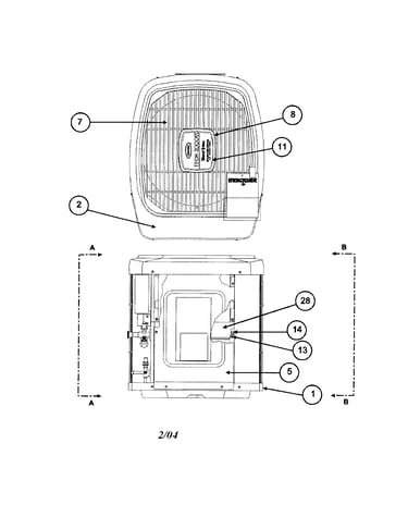 Outlet grille / top cover