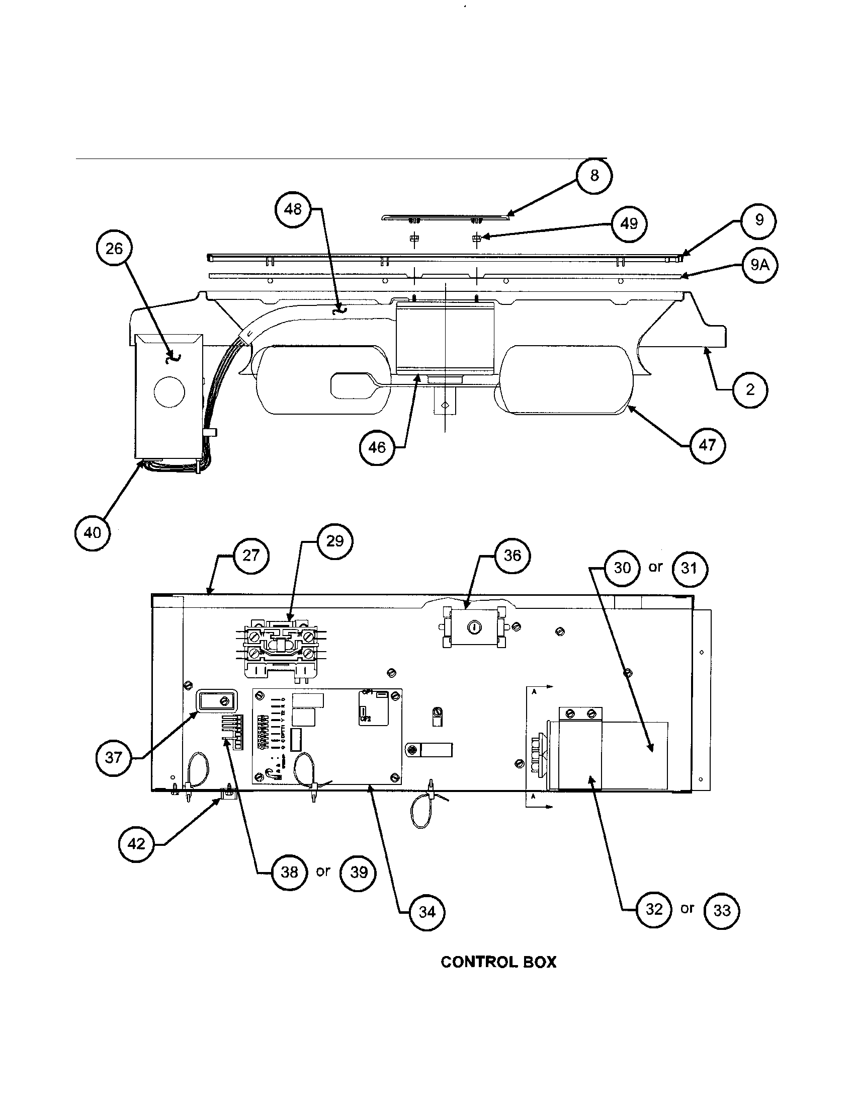 Control box / fan blade