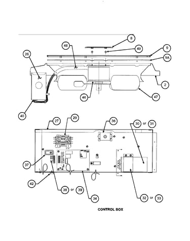 Control box / fan blade