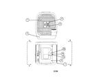 Carrier 38YRA024 SERIES340 outlet grille / top cover diagram