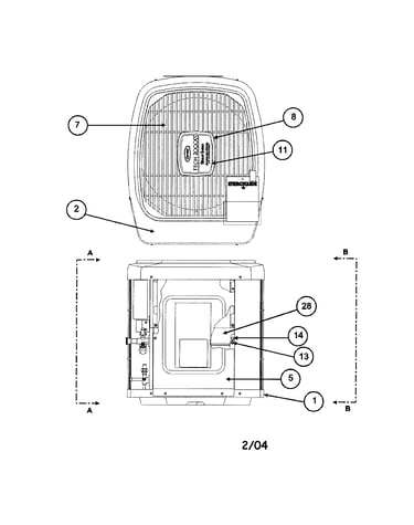 Outlet grille / top cover