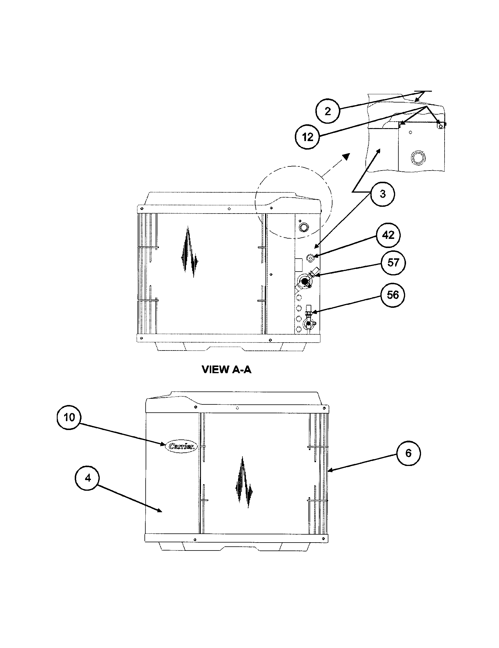 Inlet grille / service panel