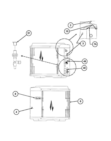 Inlet grille / service panel