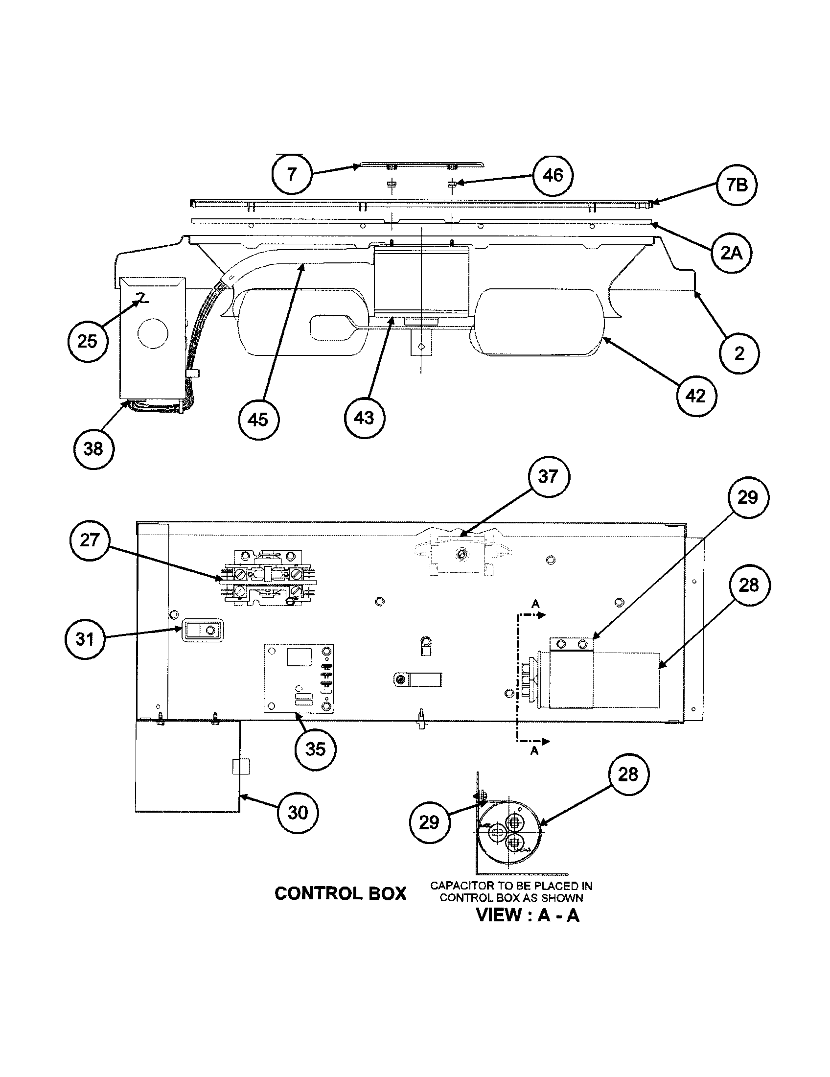 Control box / fan blade