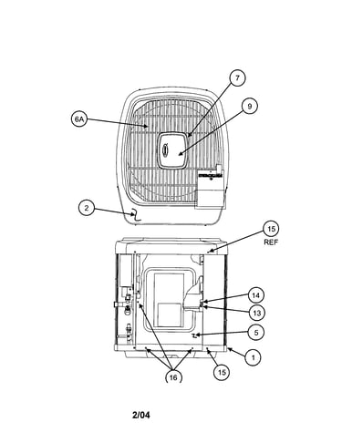 Outlet grille / top cover