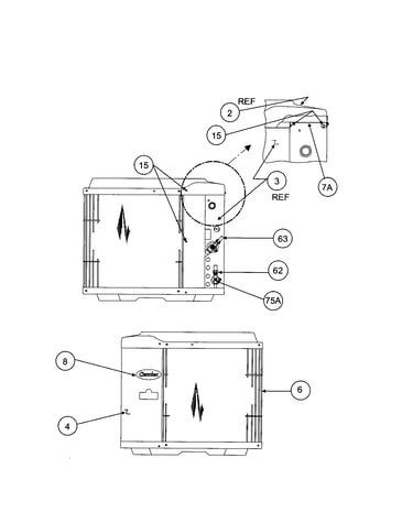 Inlet grille / service panel