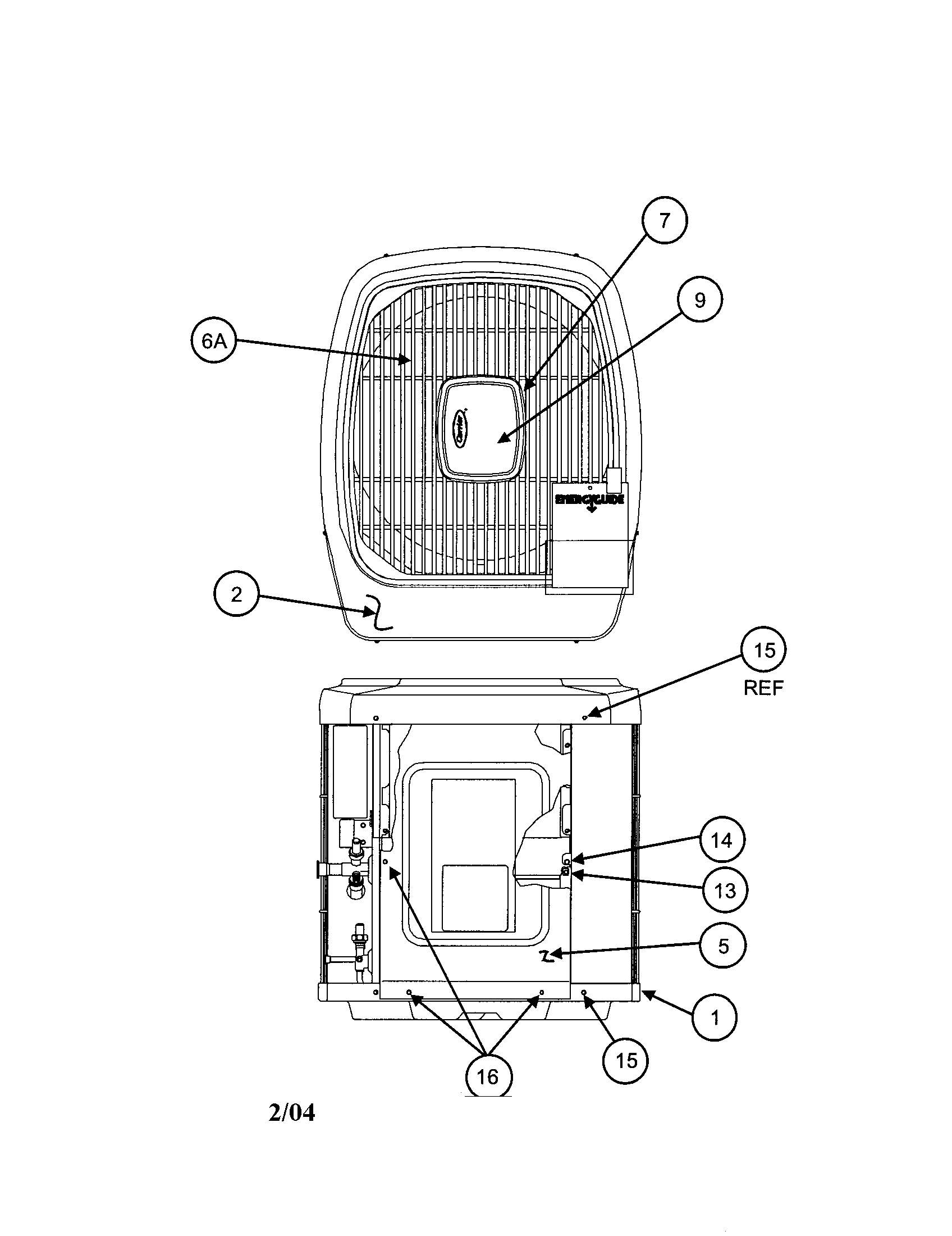 Outlet grille / top cover