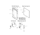 Carrier 58CTA13510022 door/blower door/vent/safeguard box diagram