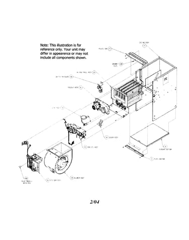 Casing and blower assembly