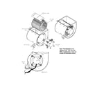 Carrier 58CTX09010020 blower assembly diagram