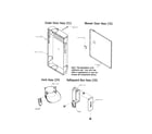 Carrier 58CVA13510022 outer and blower door/vent diagram