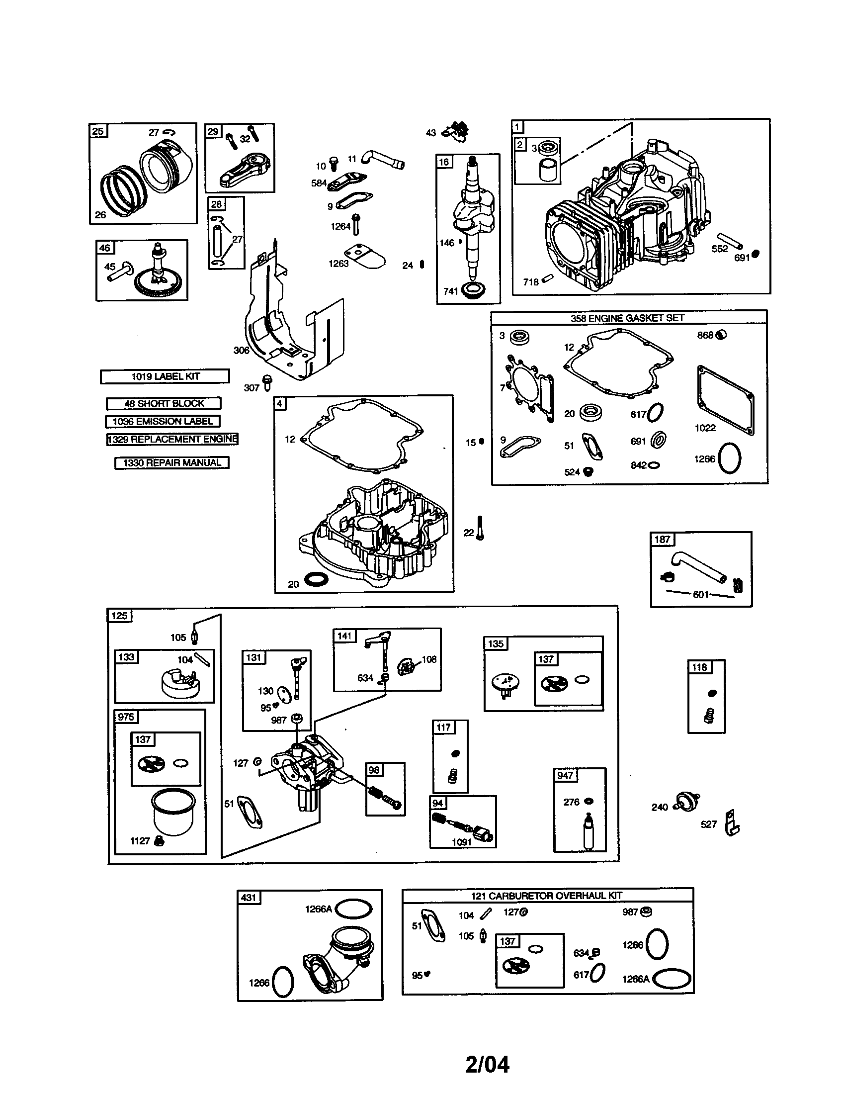 Cylinder / crankshaft