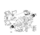 Craftsman 917371491 engine/housing/handle diagram