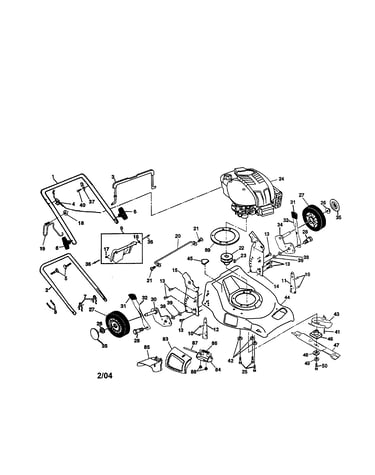 Engine/housing/handle
