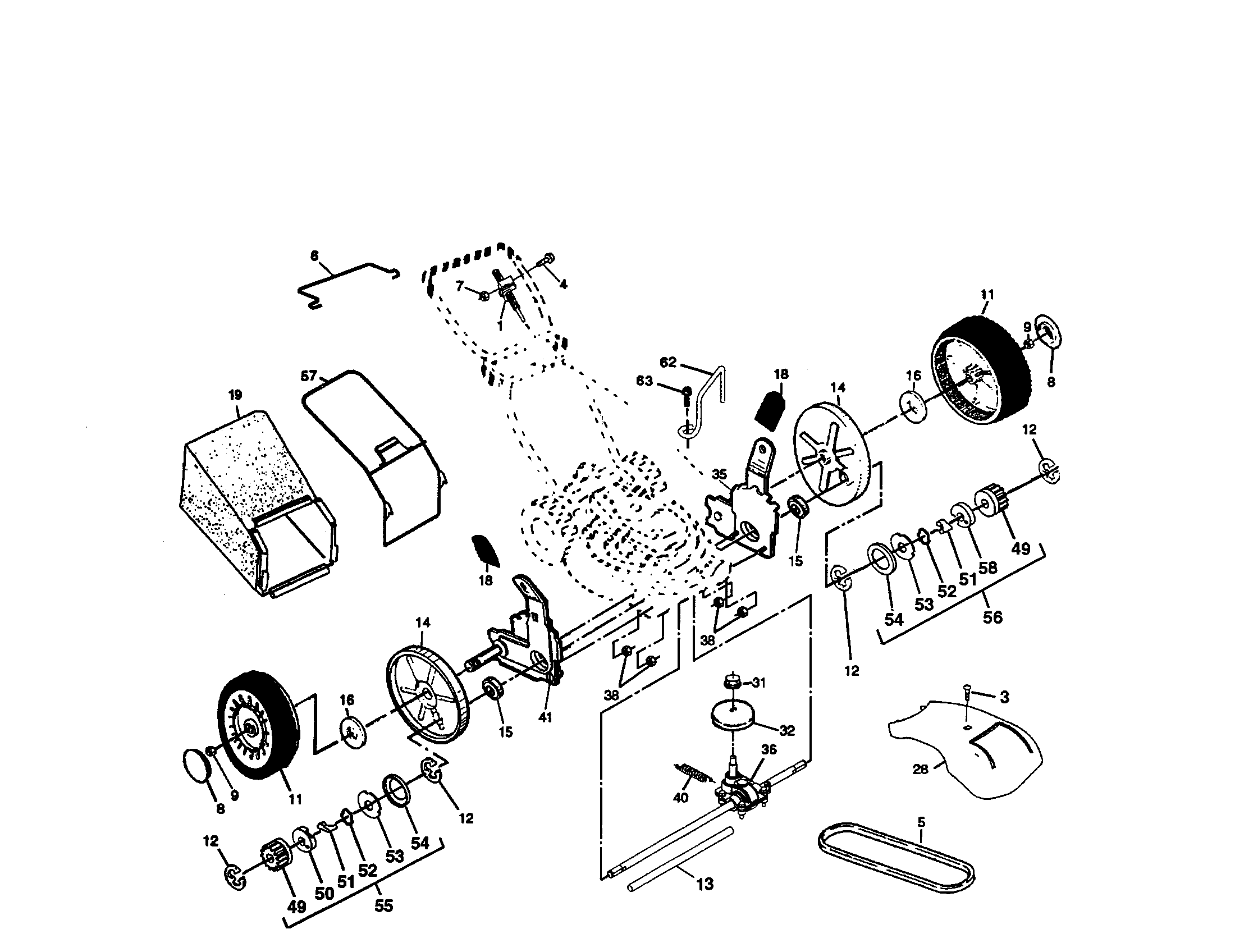 Wheels/tires/bag