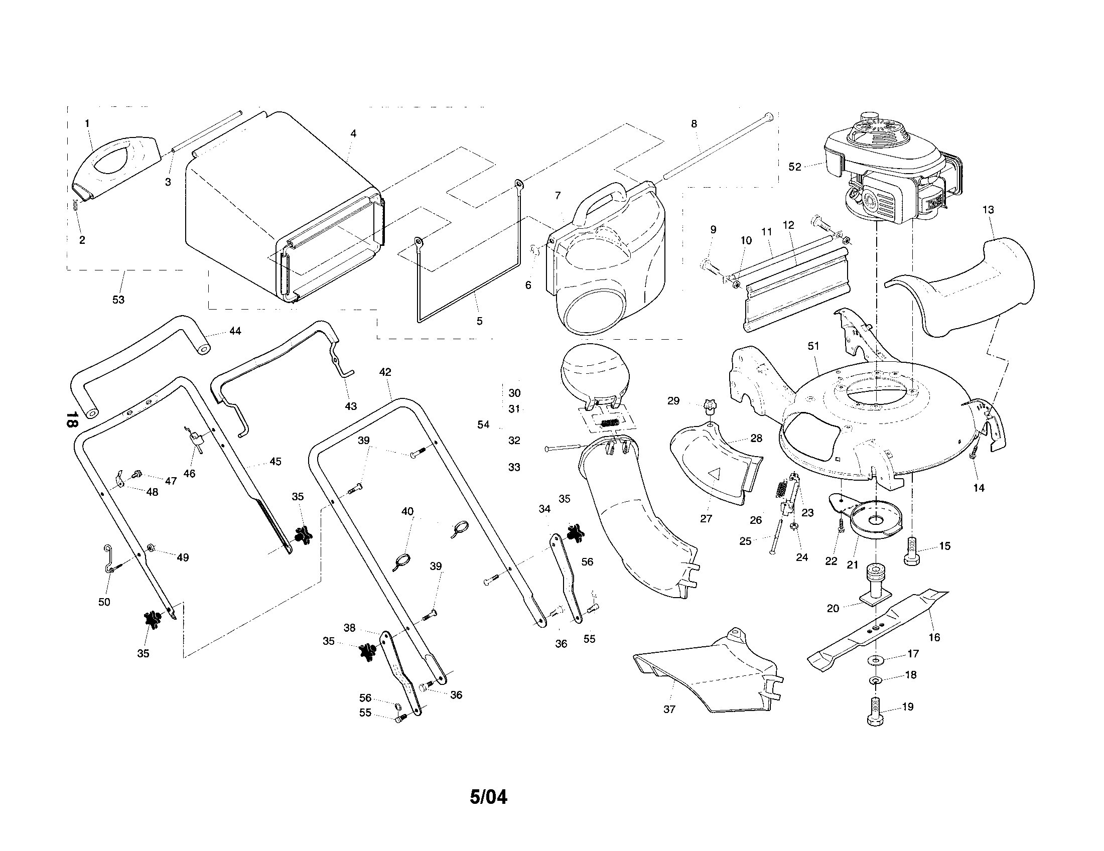 ENGINE/HOUSING/HANDLE/BAG