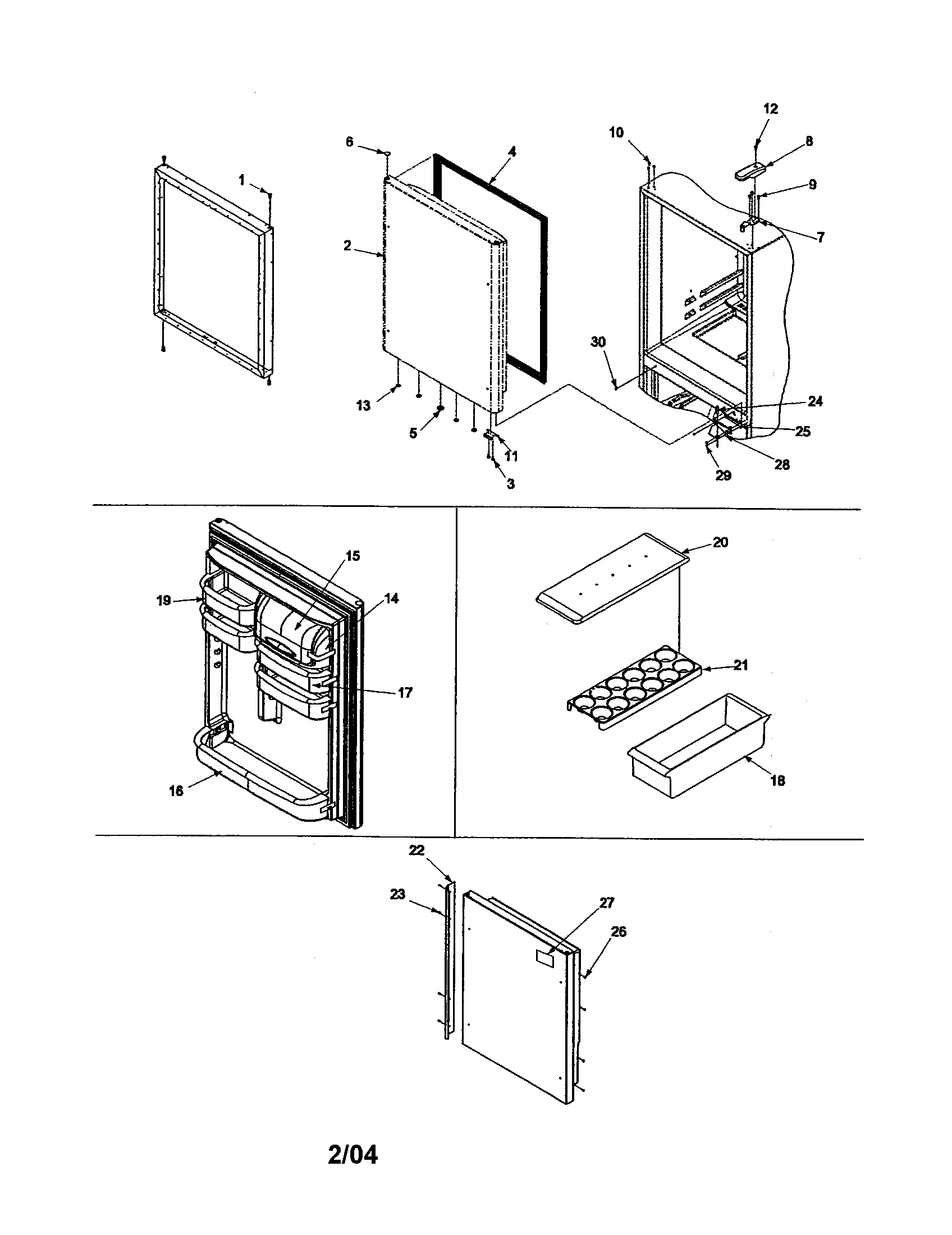 Refrigerator door