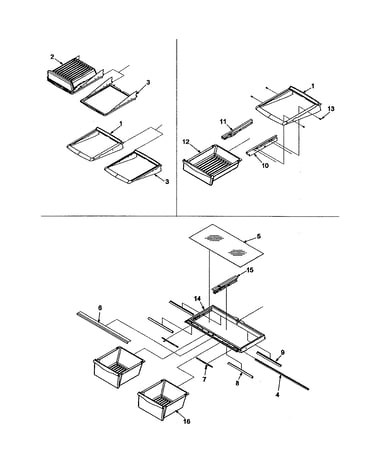 Refrigerator shelving