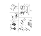 Kenmore 59672913200 interior cabinet/freezer shelving diagram