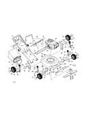 Engine/housing/handle/bag/wheels