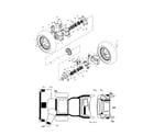 Poulan PP927ESB wheels/decals diagram