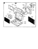 Motor and evaporator assembly