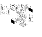 Panasonic CW-XC84HK compressor and accessories diagram