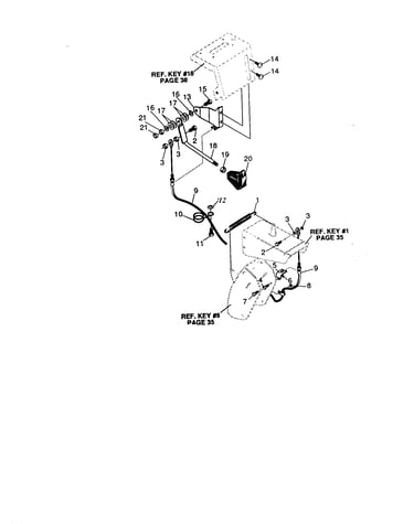 Remote cable and chute