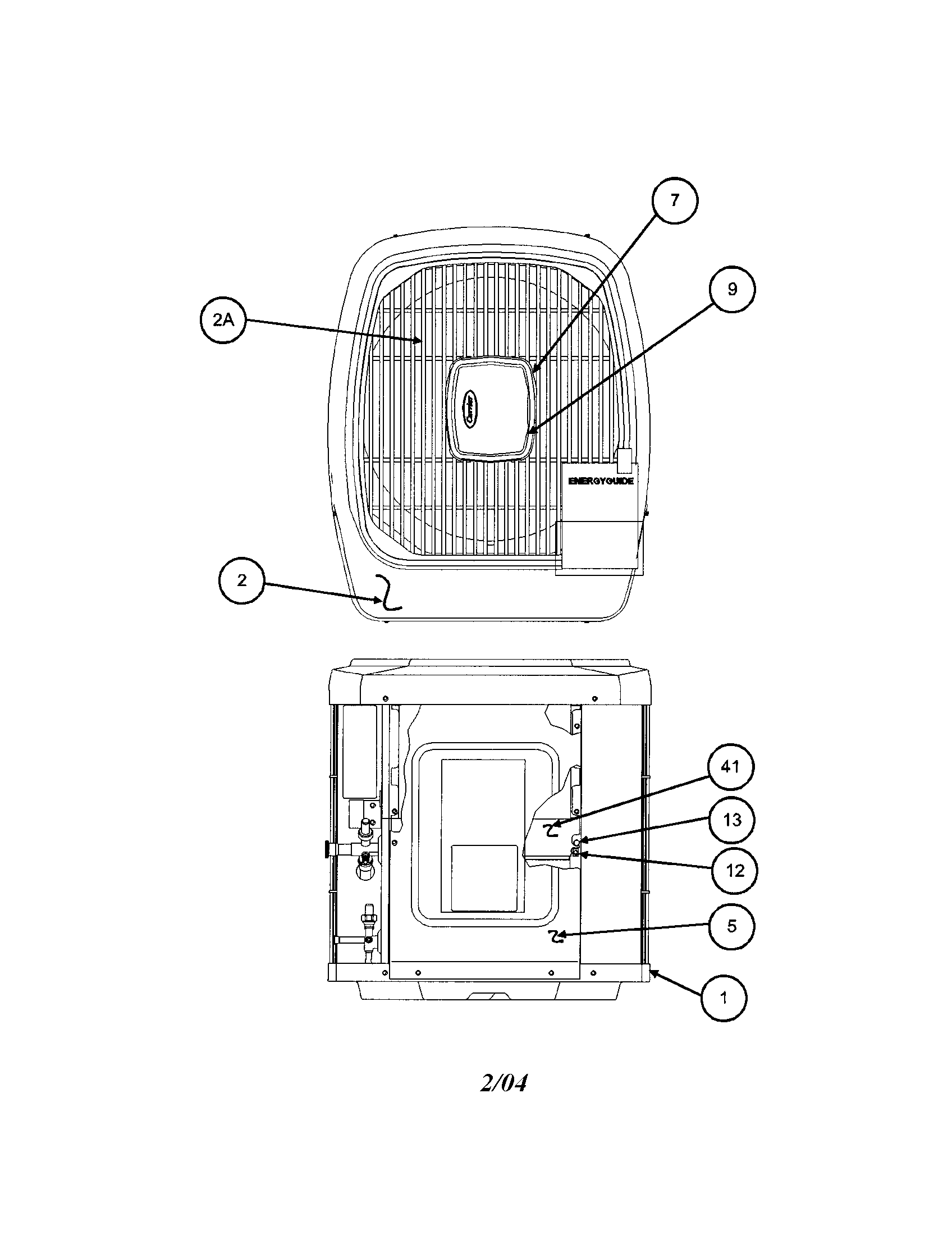 Outlet grille / top cover
