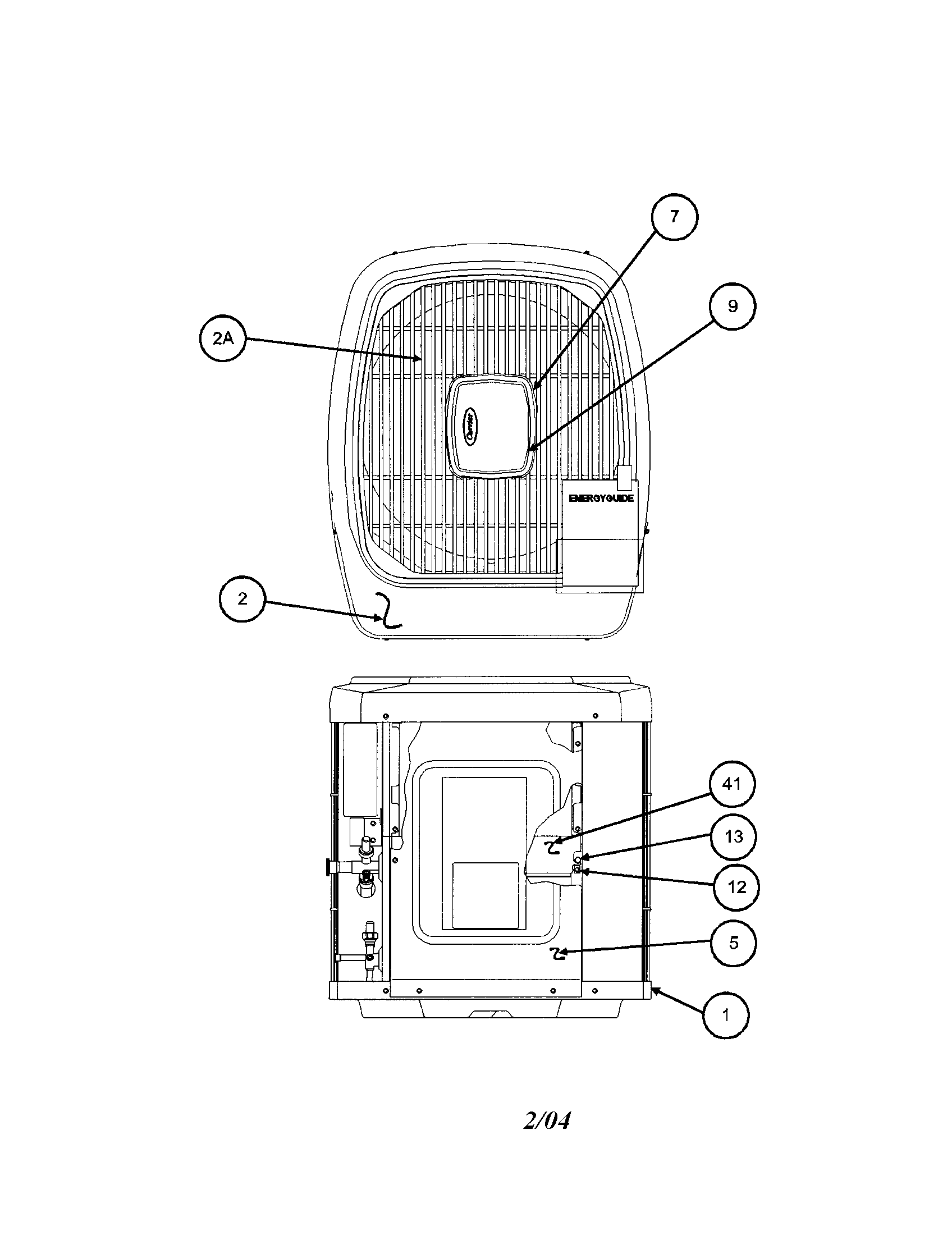 Outlet grille / top cover