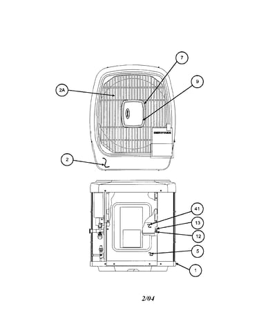 Outlet grille / top cover