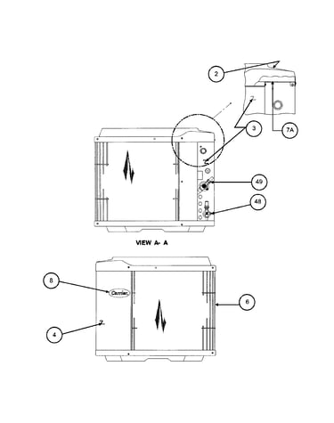 Inlet grille / service panel