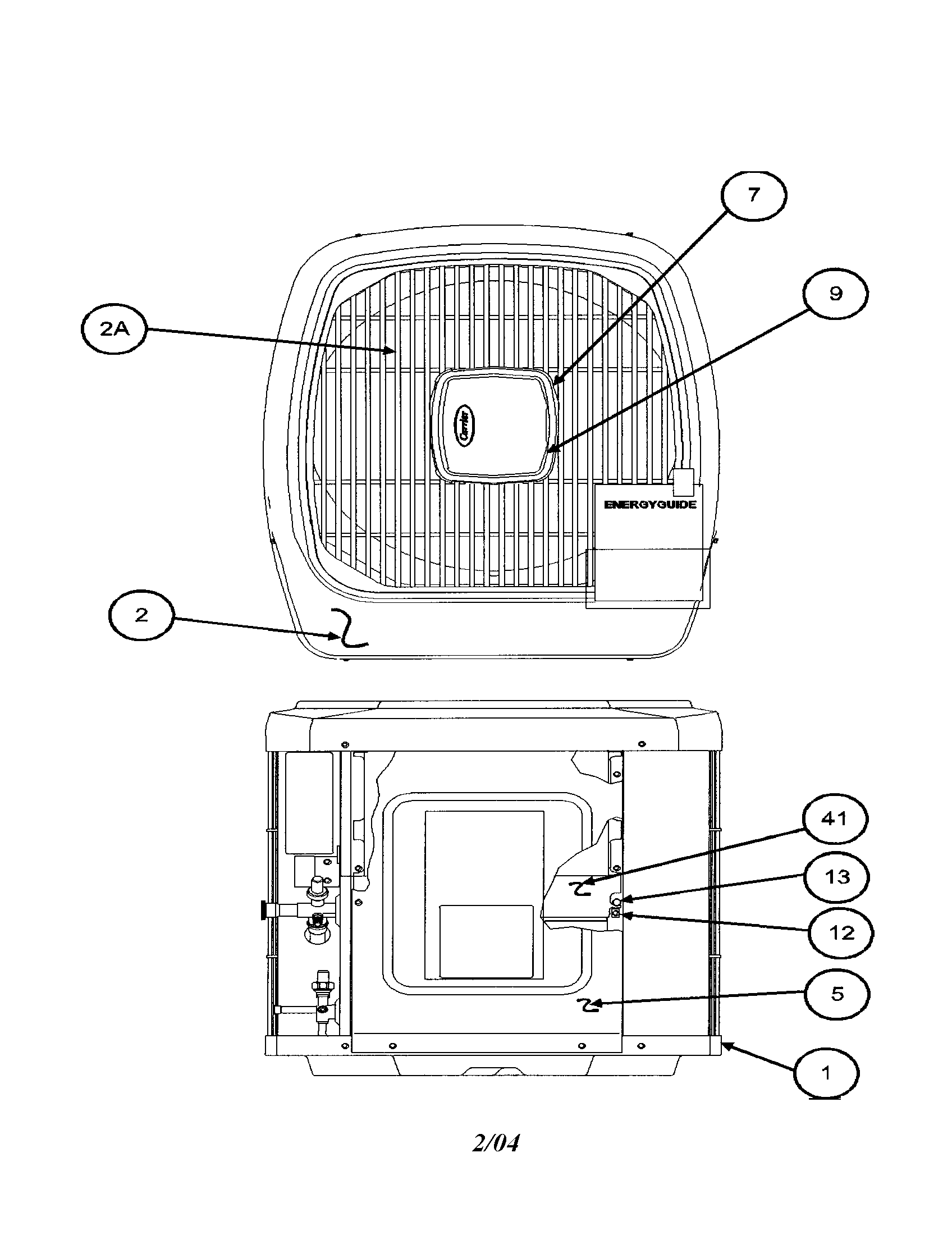 Outlet grille / top cover