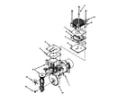 Campbell Hausfeld WL6511 motor/intakekit/head/pistons diagram