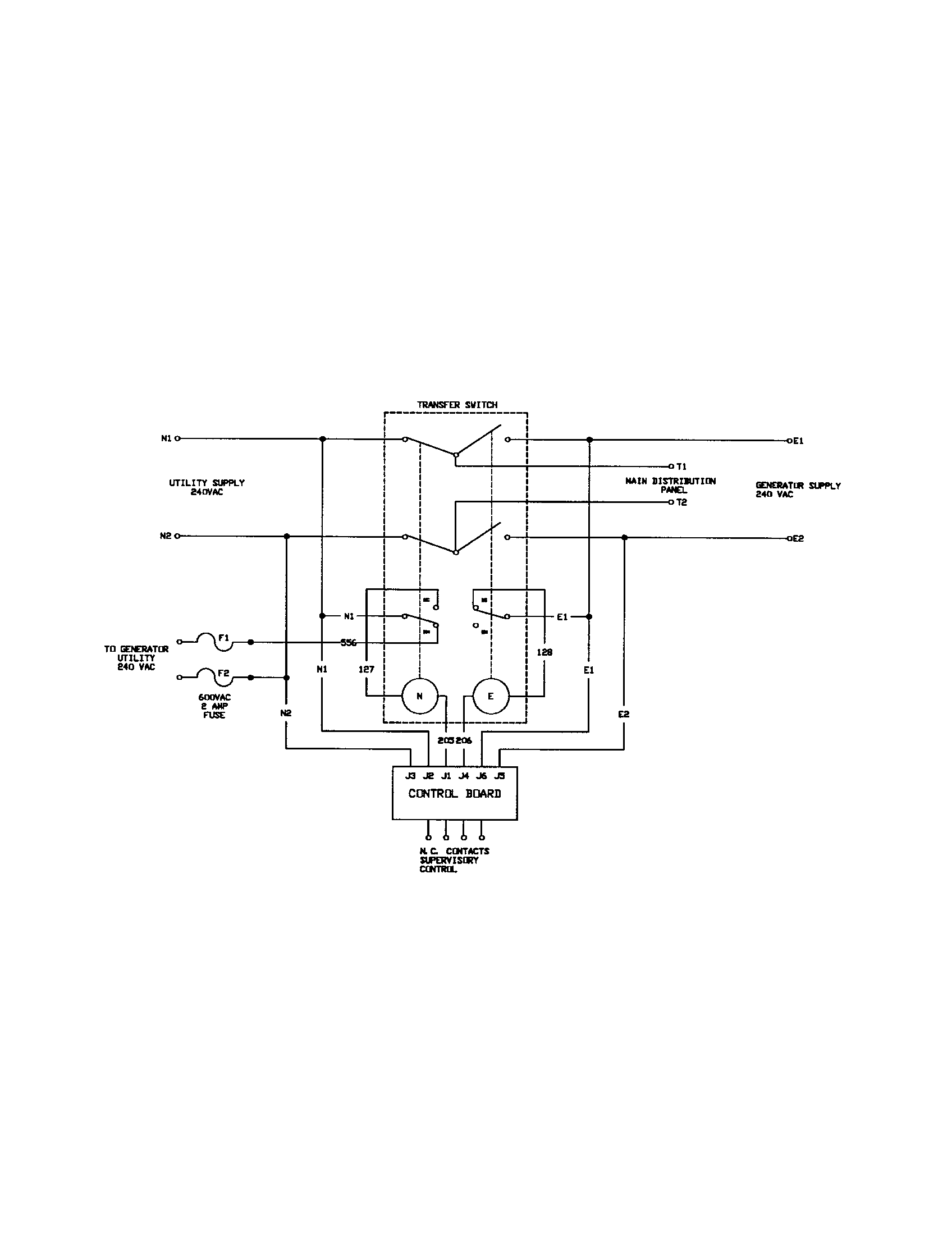 Transfer switch schematic