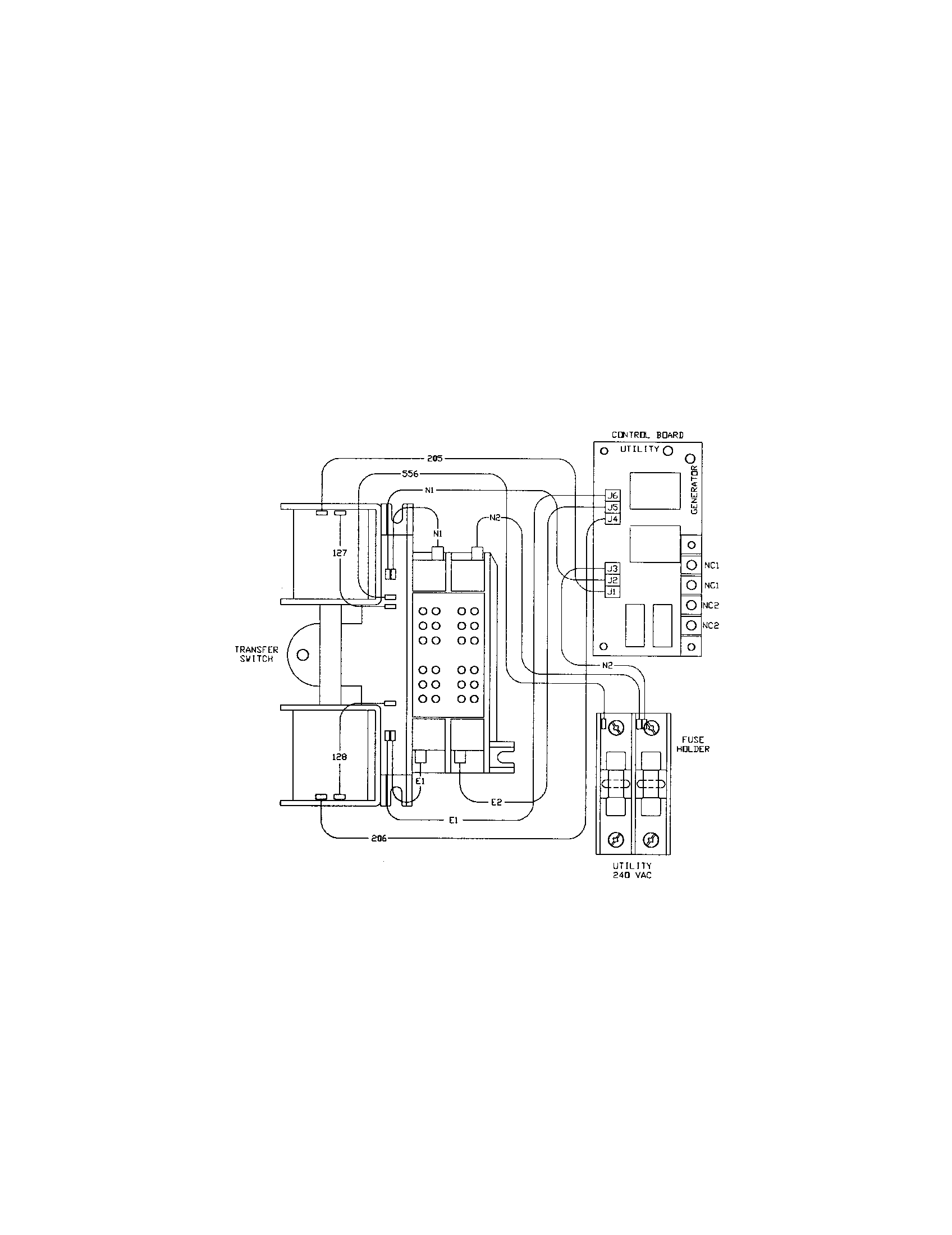 Transfer switch wiring diagram