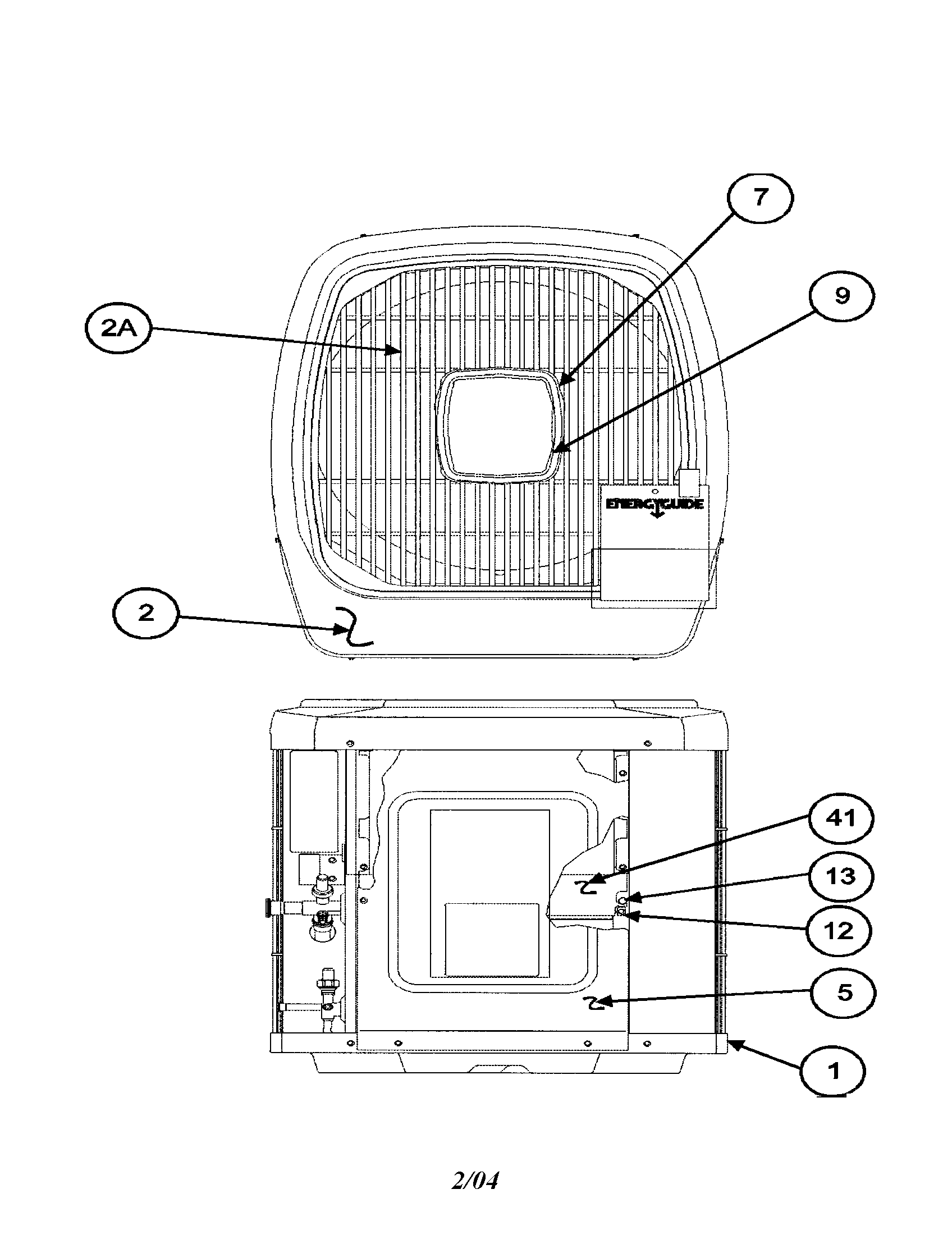 Outlet grille / top cover